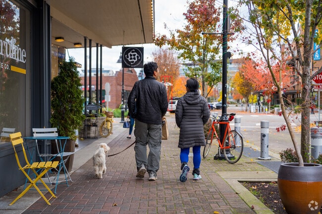 Many residents come to Downtown Kirkland to walk and explore the local shops.