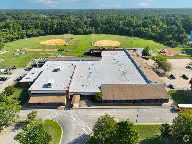 Aerial view of Cold Harbor Elementary School.
