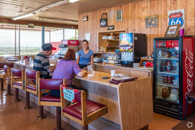 Enjoy a friendly smile and tasty meal and Cafe 66 near Southwest Heights.