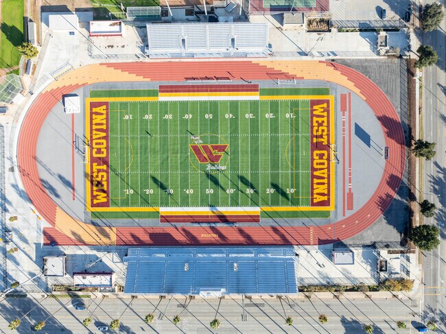 West Covina High, rated an A-minus, and has a great arts department.