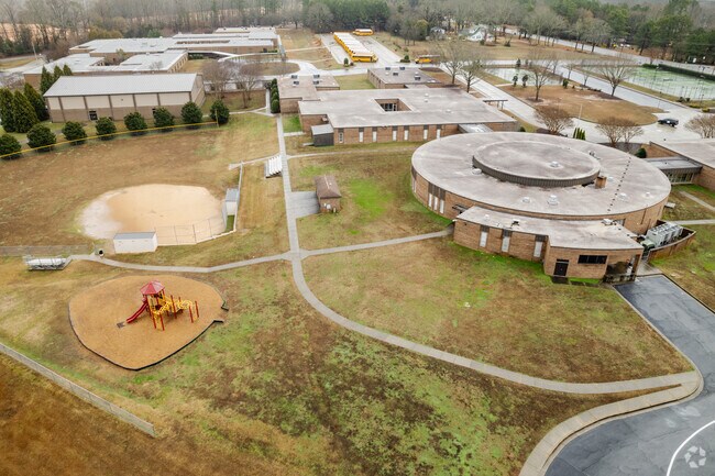 Children can enjoy the playground during recess at Woodruff Elementary School.