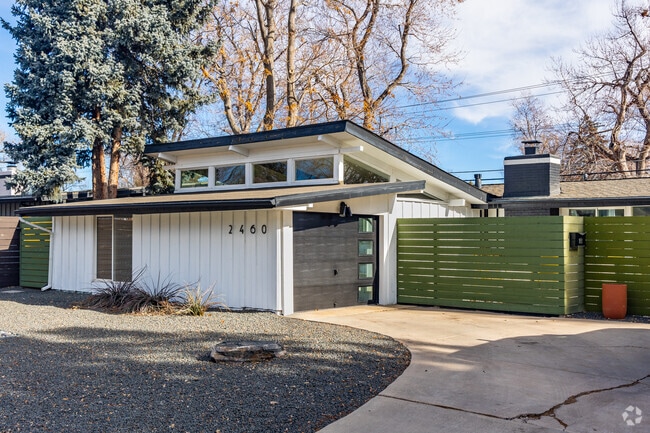 Cliff May-designed mid-century modern homes are unique to Harvey Park.