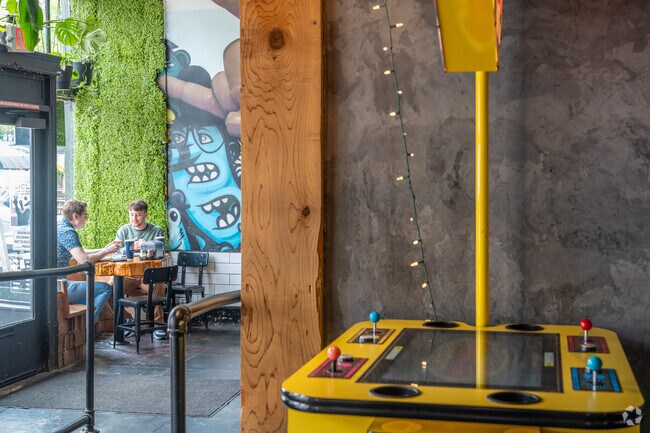 Enjoy some arcade games after your pizza at the Hungry Sasquatch.