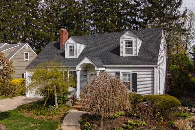 Cape Cod style homes are a popular choice in the Ewing neighborhood.