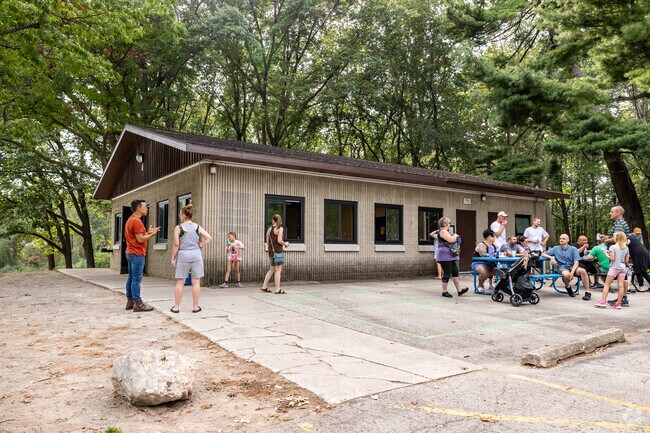 John Muir Park includes a large picnic pavilion for group gatherings.