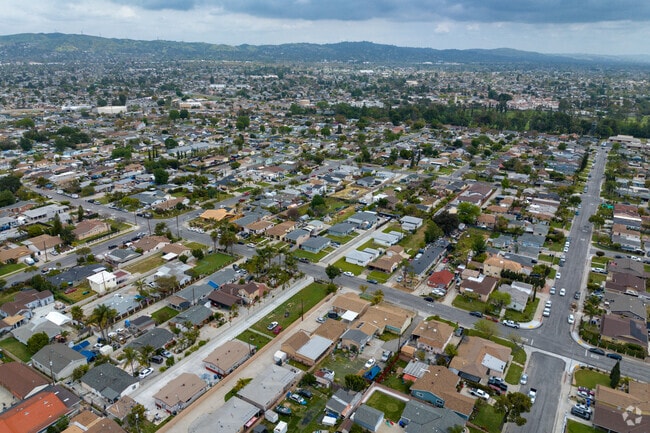 Hills frame South Whittier, about 15 miles from downtown Los Angeles.