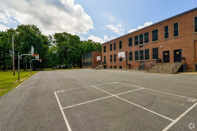 Students can develop their basketball schools during recess at the Warner School.