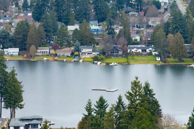 Lake Burien is a popular summer spot for local residents for swimming and other activities.