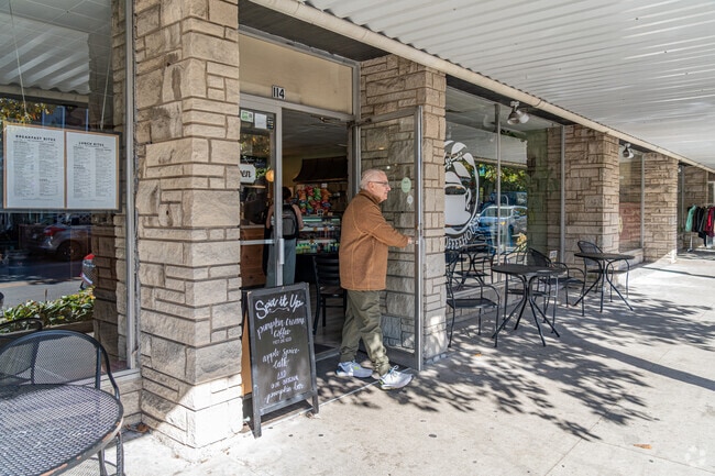 Residents can grab fresh brewed, locally-sourced coffee at The Coffeehouse.