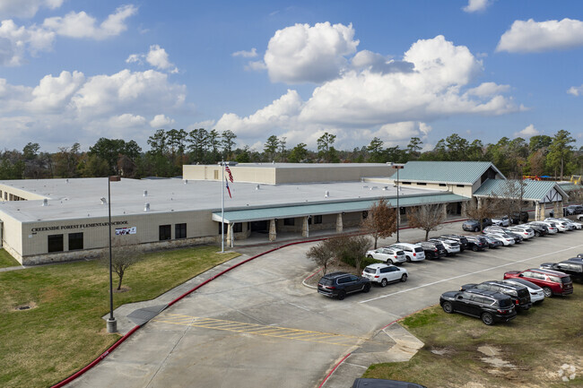 Creekside Forest Elementary School serves the local neighborhoods in The Woodlands area.