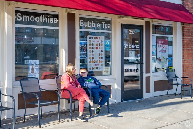 Kids of all ages enjoy the treats at the Blend Frozen Yogurt Bar in Lapeer.