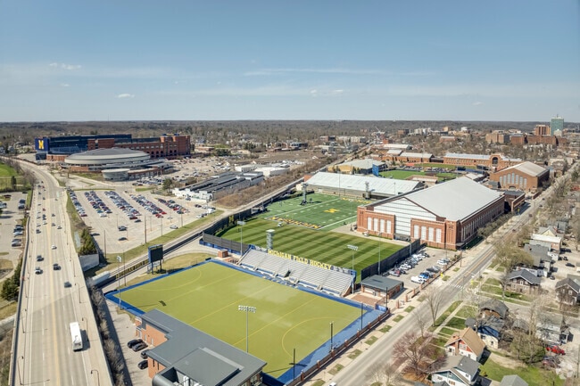 Yost Ice Arena regularly hosts the Wolverines, the Big Ten Conference hockey team.