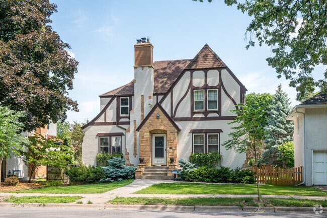 A Tudor style home in the Linden Hills neighborhood.