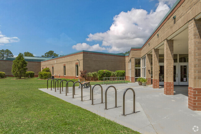 Bike racks are available at Conway Elementary School in Conway.