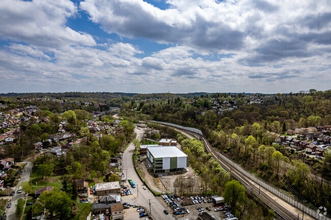 The Overbrook neighborhood is tucked up on the hill.