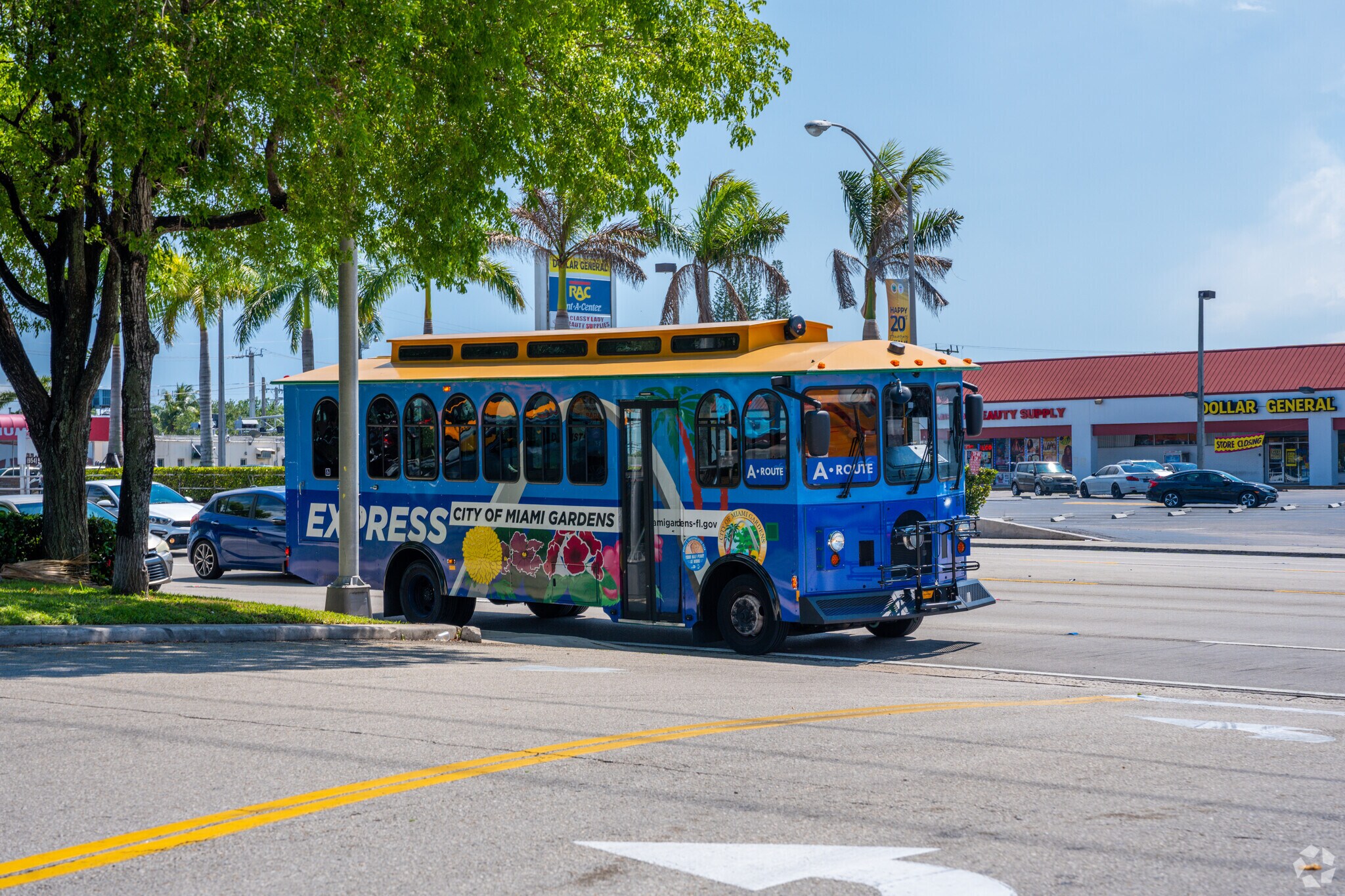 Miami Gardens Express Trolley helping Norwood residents commute around town.