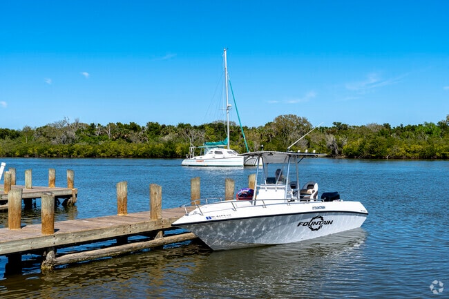 The waterways near Edgewater Landing are popular for boats of all shapes and sizes.