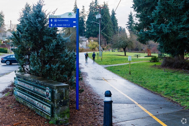 The Interurban Trail is a nearly 14 mile long trail that cuts through Ballinger Park.