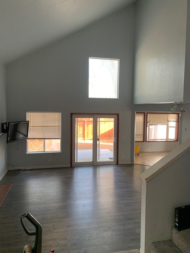 Floors replaced with life proof semi water proof, living room was painted first then floors to match