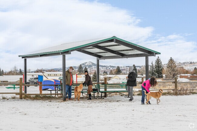 Floral park residents take their dogs to Skyline Dog Park even in the chilly winter months.