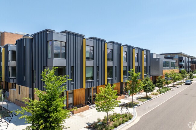 Crossroads townhomes can be found in large communities with lots of amenities.