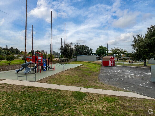 Students at Washington Elementary School can enjoy the schools well kept playgrounds.