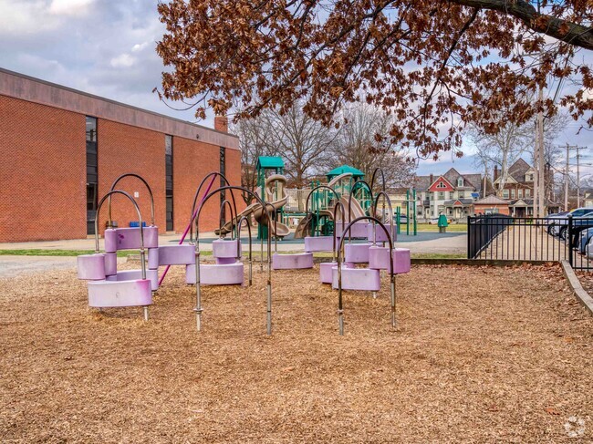 College Square Elementary has play areas for students to enjoy at recess.