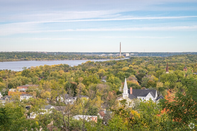 Prospect Park has one of the best views of downtown Hudson.