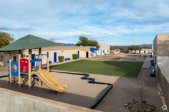 Students love the playground equipment and open space at Great Expectations Academy.