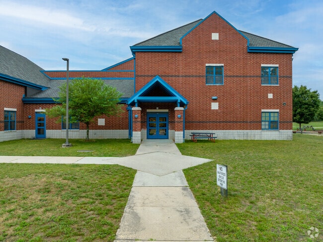 The side of Elms Elementary School in Jackson Township NJ.