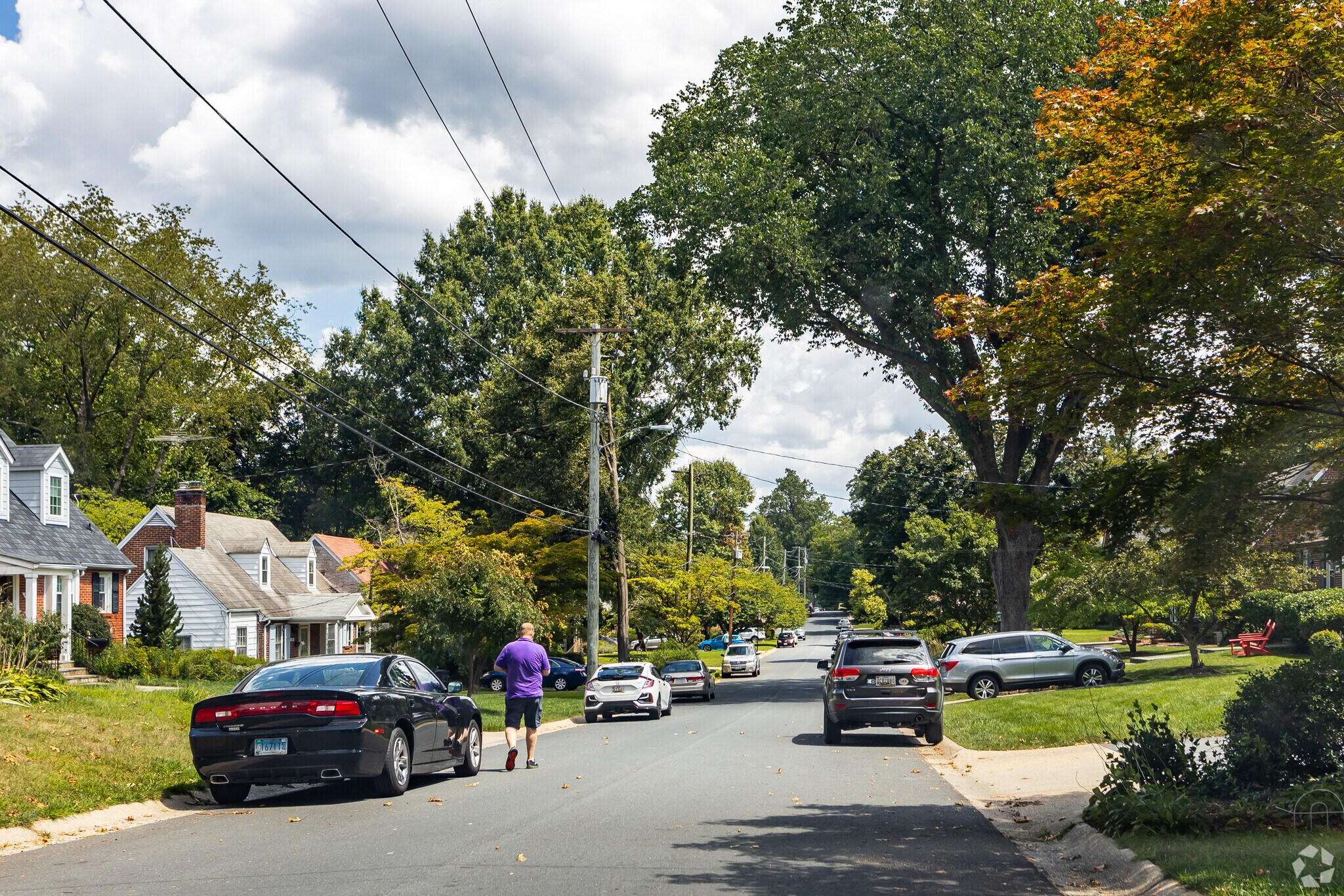 Woodmoor's wide, shady streets are the perfect route for your afternoon stroll.