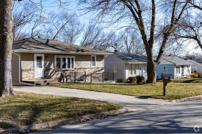 Gray's Woods features mostly smaller ranch and cottage style homes in a hilly, wooded setting.