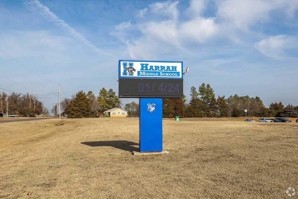 Harrah Middle School is the home of the Panthers.