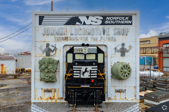 Norfolk Southern’s Juniata Locomotive Shop in Altoona employs many nearby Allegheny  residents.