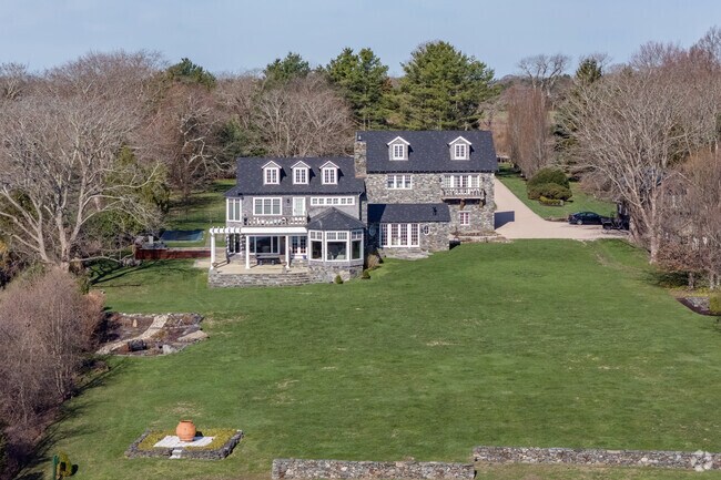 Multi-million dollar waterfront estates bring a sense of success to the East Shore Road neighborhood.