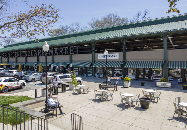 Richnor Springs residents can enjoy sun and food at Belvedere Square Market courtyard.