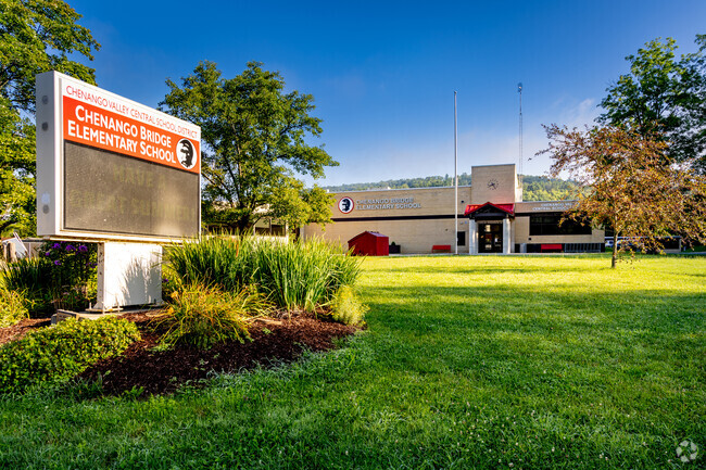 Chenango Bridge Elementary School welcomes students.