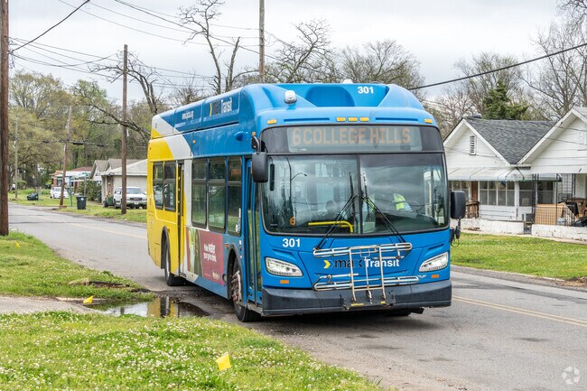 Hop on the bus and take a ride near South Pratt.