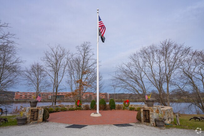 Pay tribute to the veteran's memorials at Clay Pit Pond Park in Belmont Center.