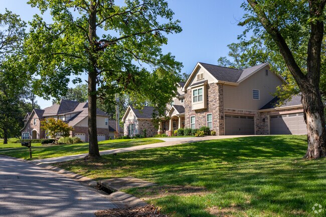 Rows of grand, traditional style houses can be found in Olivette.