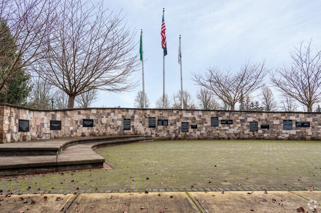 Kiwanis Park in Battle Ground is home to a stunning Veterans Memorial.