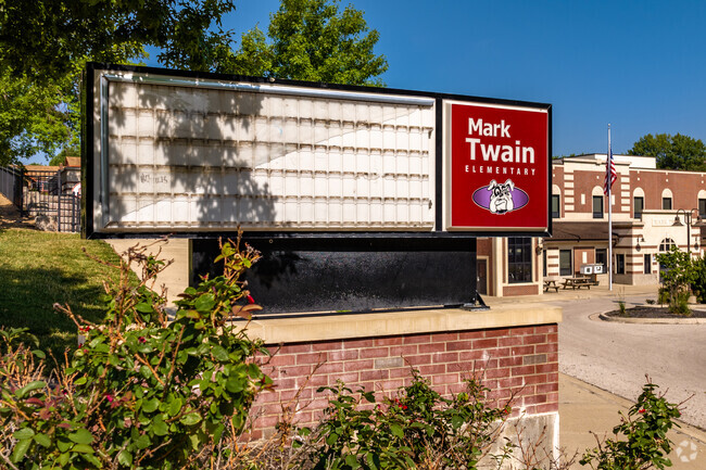 The student population of Mark Twain Elementary average is around 250.