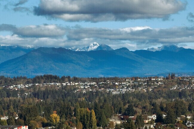 On clear days the Olympic mountains are visible from all over Marysville.
