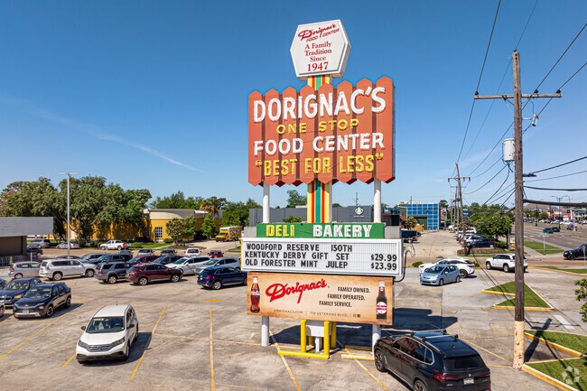 Near Bucktown Dorignac's Food Center is a local favorite for buying groceries.