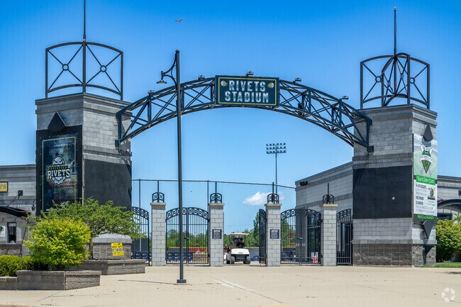 Rivets Stadium is home to the minor league baseball team of Loves Park.