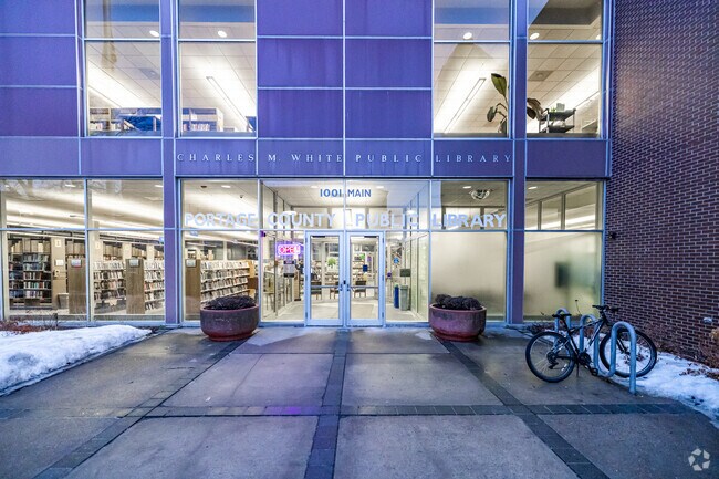 The Plover Library is a popular spot in downtown Stevens Point.
