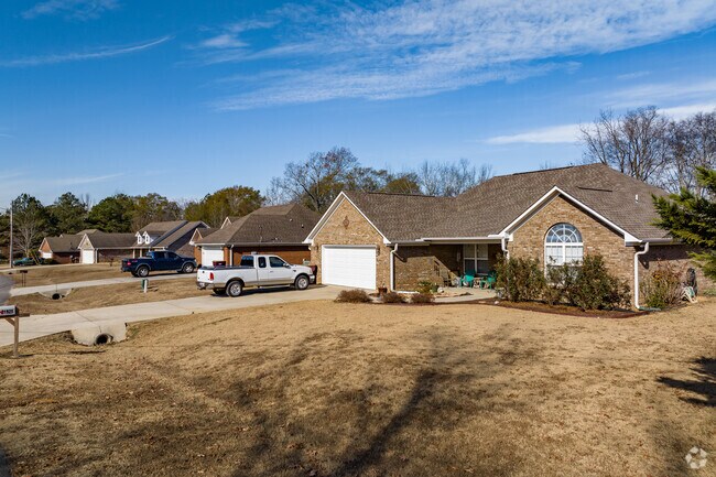 There are brick ranch-style homes to choose from in the area.
