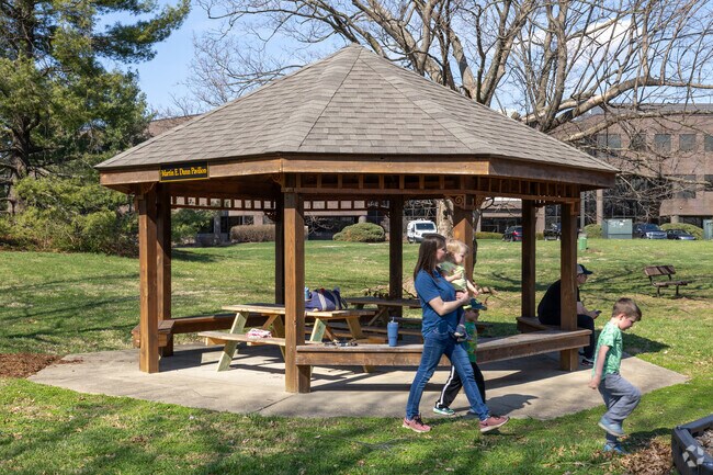 Have a covered picnic under the gazebo in the Stanley B. Welch Park in Hurstbourne Acres.