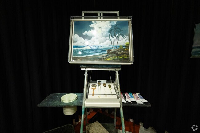 The Bob Ross Experience at Minnetrista  Musuem & Gardens in Granville is a must see to any fans of the late Bob Ross.