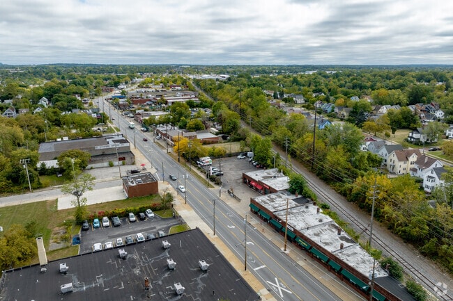 Miles Avenue in Corlett heads east to Aurora, Ohio.